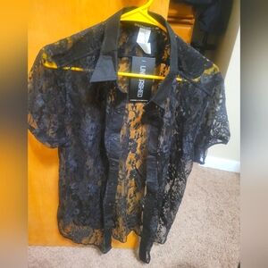 Lace Muscle Shirt by Andrew Christian